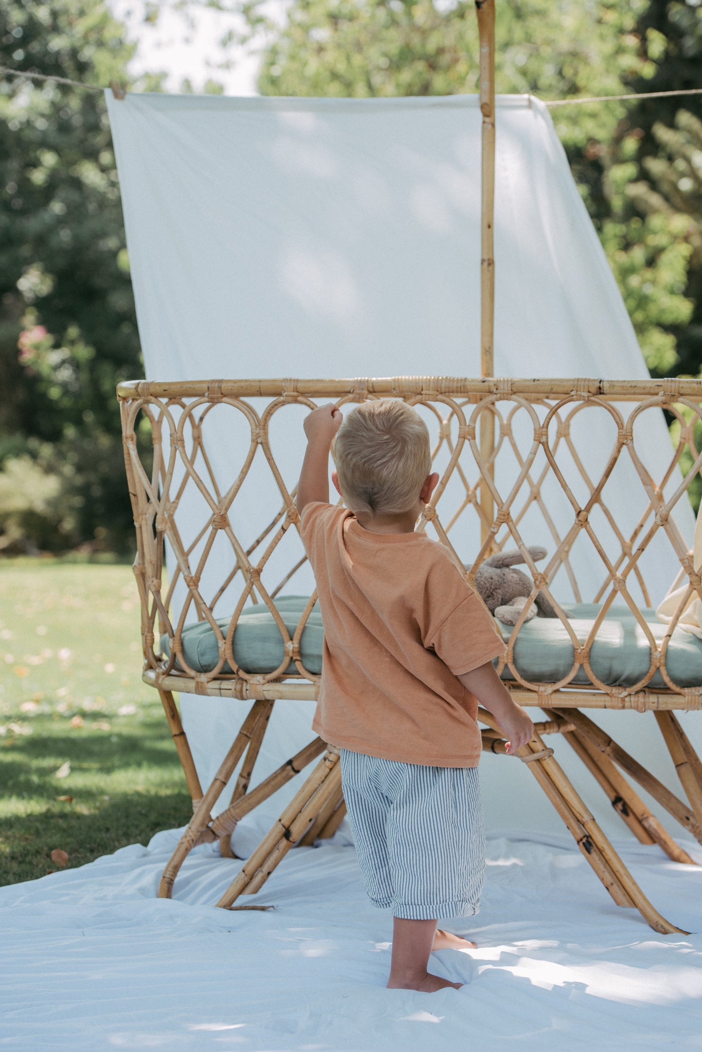 Muslin Crib Sheet - Sage Green
