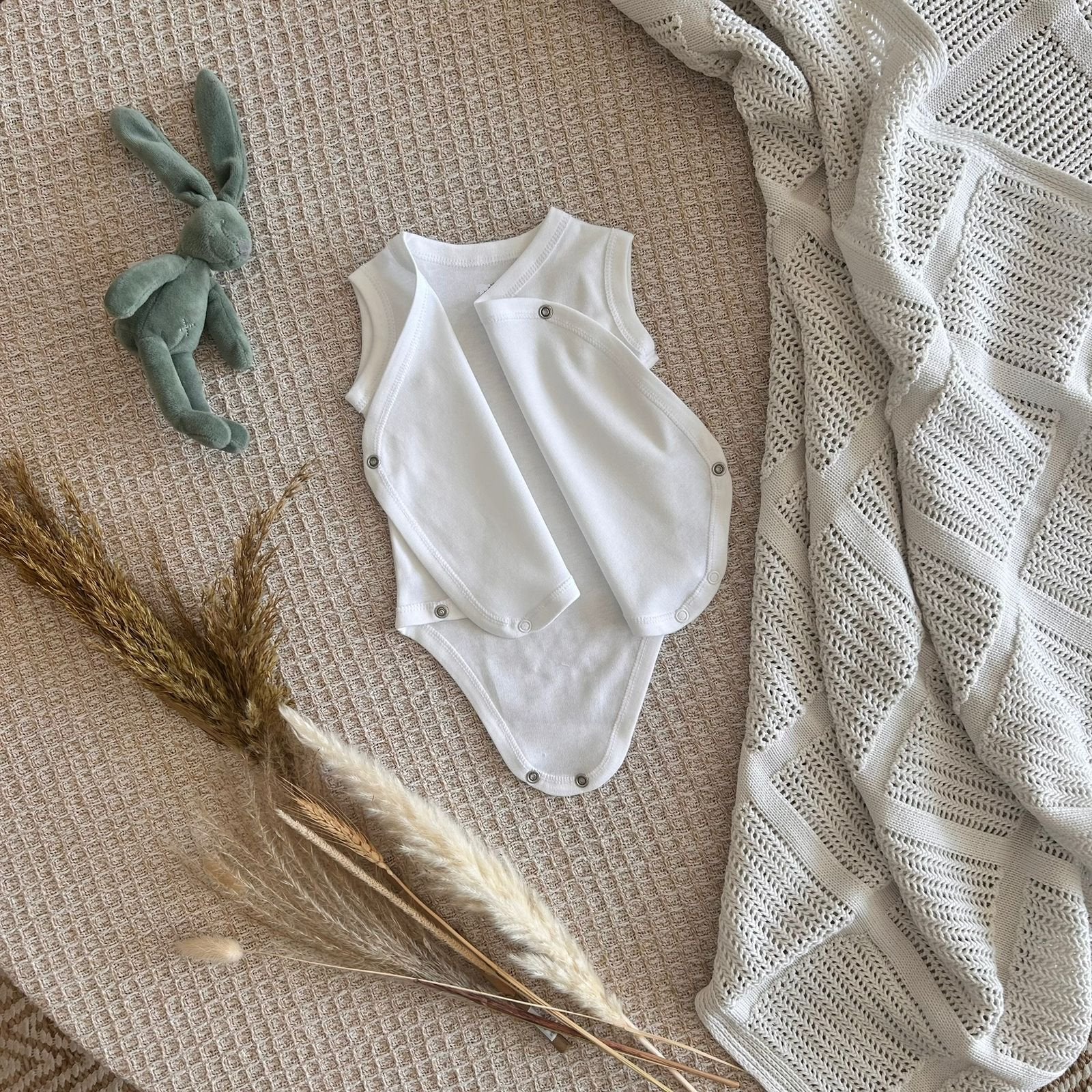 Shaia Bodysuit Sleeveless Original Fabric Full Open